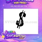 Free Black Currency Free Dollar Handwritten Fonts Free SVG - Instant Download