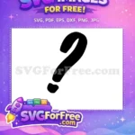 Free Black Question Mark Free Simple Font Question Free SVG - Instant Download