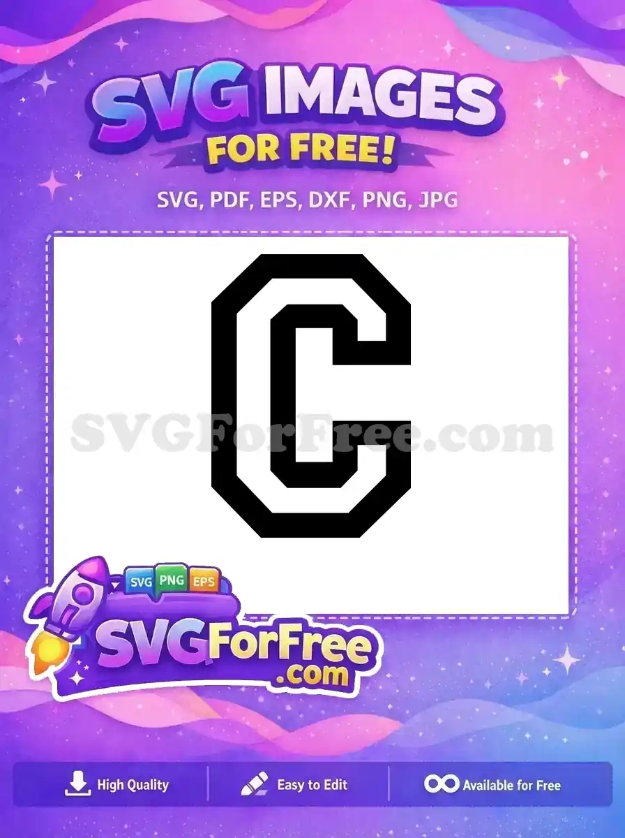 Free Black Letter C Free Bold Font Alphabet Free SVG 2