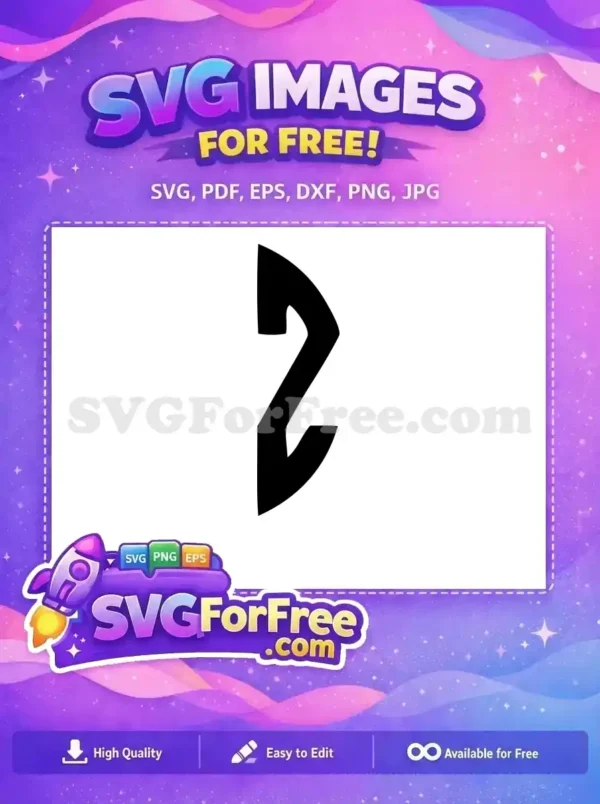 Free Number One Free Bold Fonts Number Free SVG 6