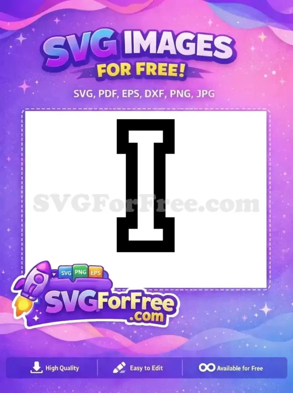 Free Number One Free Simple Fonts Alphabet Free SVG 4
