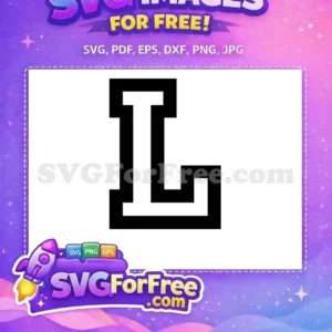 Free Blocky Letter Free L Font Alphabet Free SVG Free Blocky Letter Free L Font Alphabet Free SVG