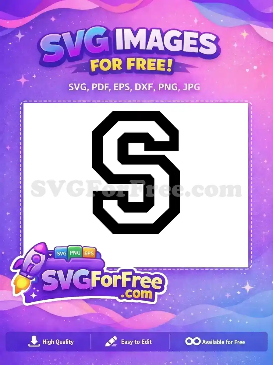 Free Black Letter S Free Bold Font Alphabet Free SVG