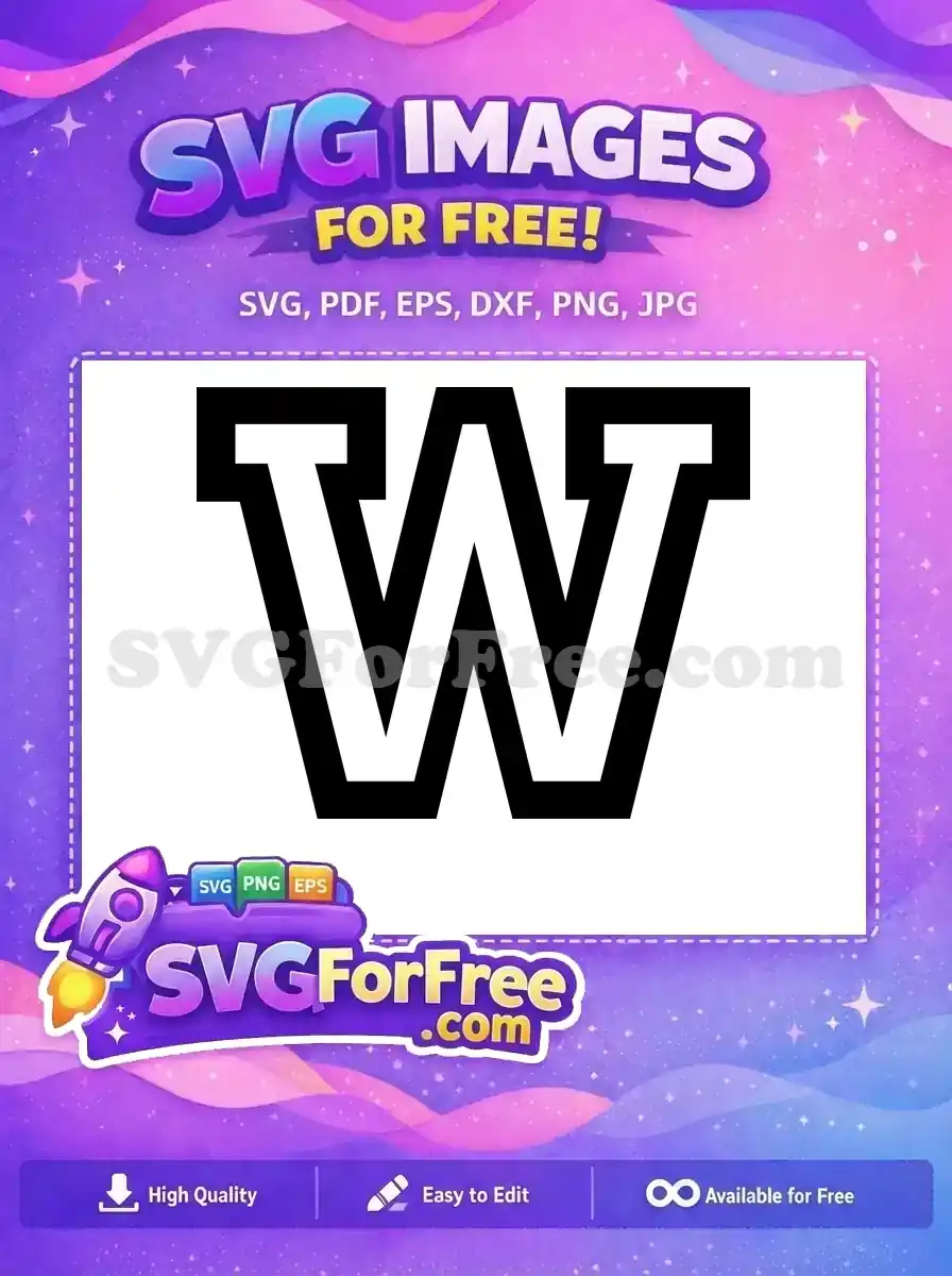 Free Bold Letter Free Geometric Initial Font Free SVG