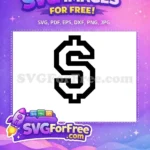 Free Black White Lines Free Letter S Fonts Free SVG - Instant Download