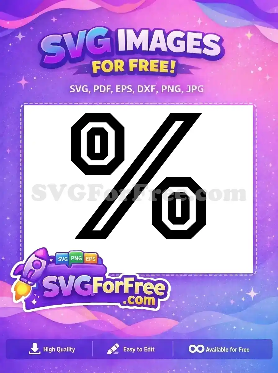 Free Bold Percentage Free Geometric Promo Fonts Free SVG