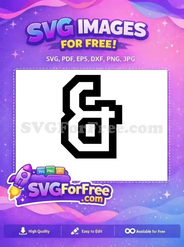 Free Bold Ampersand Free Fonts Alphabet Initial Free SVG