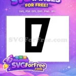 Free Number Seven Free Black and White Fonts Free SVG - Instant Download