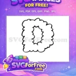 Free Fluffy Letter Free D Font Alphabet Free SVG - Instant Download