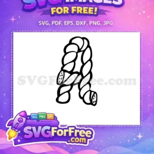 Free Black Rope Free Letter A Font Free SVG