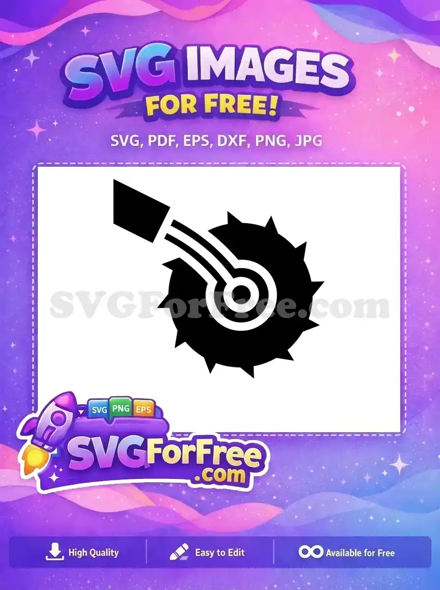 Free Pizza Cutter Free Black Food Silhouette Free SVG