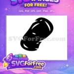 Free Simple Potato Free Vegetable Food Silhouette Free SVG - Instant Download