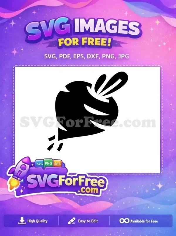 Free Black Radish Free Silhouette Food Design Free SVG