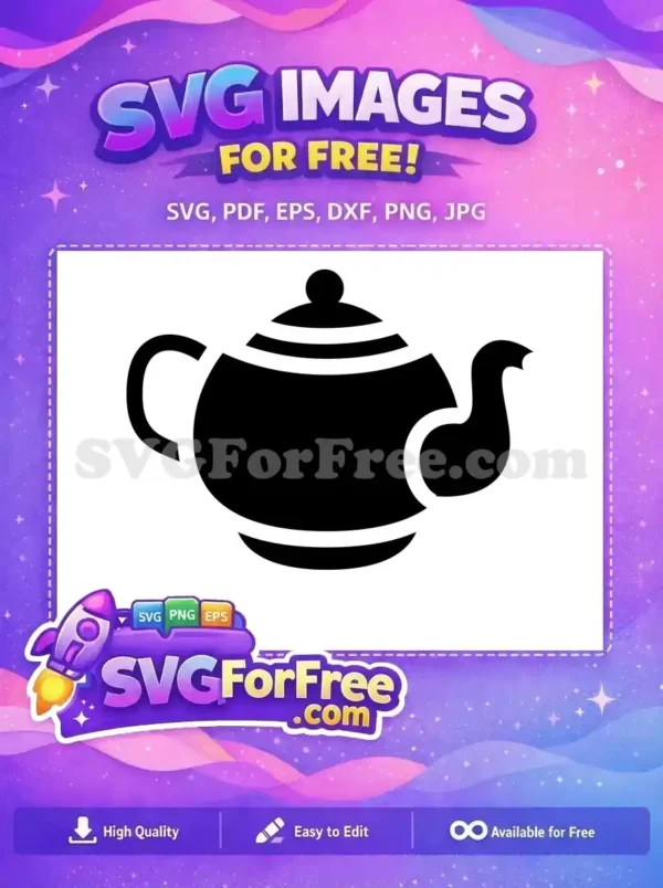 Free Teapot Silhouette Free Kitchenware Food Free SVG