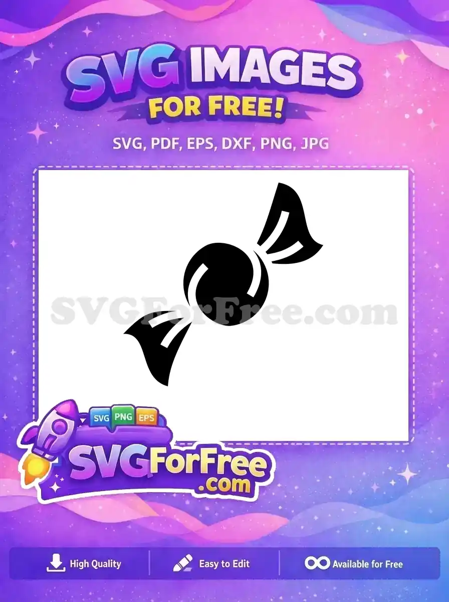 Free Wrapped Candy Free Silhouette Treat Food Free SVG