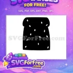 Free Black Sesame Toast Free Food Silhouette Breakfast Free SVG - Instant Download
