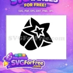 Free Black Starfruit Free Silhouette Food Free SVG - Instant Download