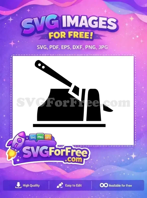 Free Fudge Slice Free Knife Food Silhouette Free SVG