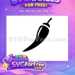 Free Black Pepper Silhouette Free Spicy Food Free SVG - Instant Download
