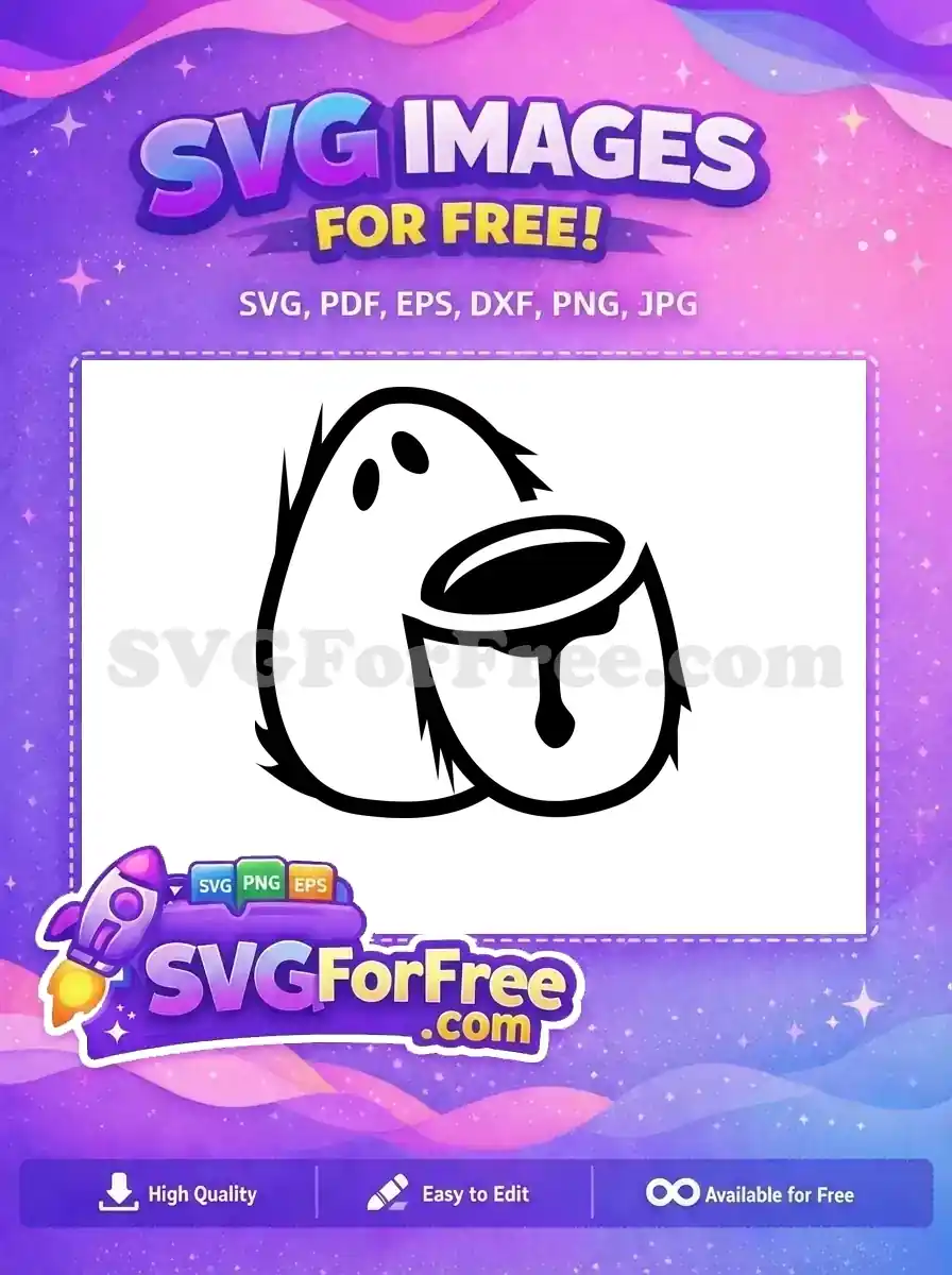 Free Coconut Silhouette Free Dripping Milk Food Free SVG