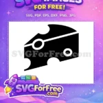 Free Cheese Slice Free Holes Food Silhouette Free SVG - Instant Download