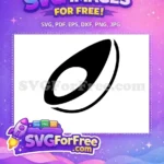 Free Black Avocado Free Food Silhouette Vegan Free SVG - Instant Download