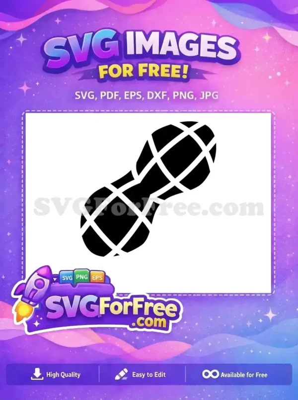 Free Peanut Pattern Free Food Silhouette Icon Free SVG