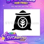 Free Grain Sack Free Wheat Silhouette Food Free SVG - Instant Download