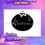 Free Black Tomato Silhouette Free Square Details Food Free SVG - Instant Download
