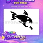 Free Silhouette Fish Free Open Mouth Food Free SVG - Instant Download