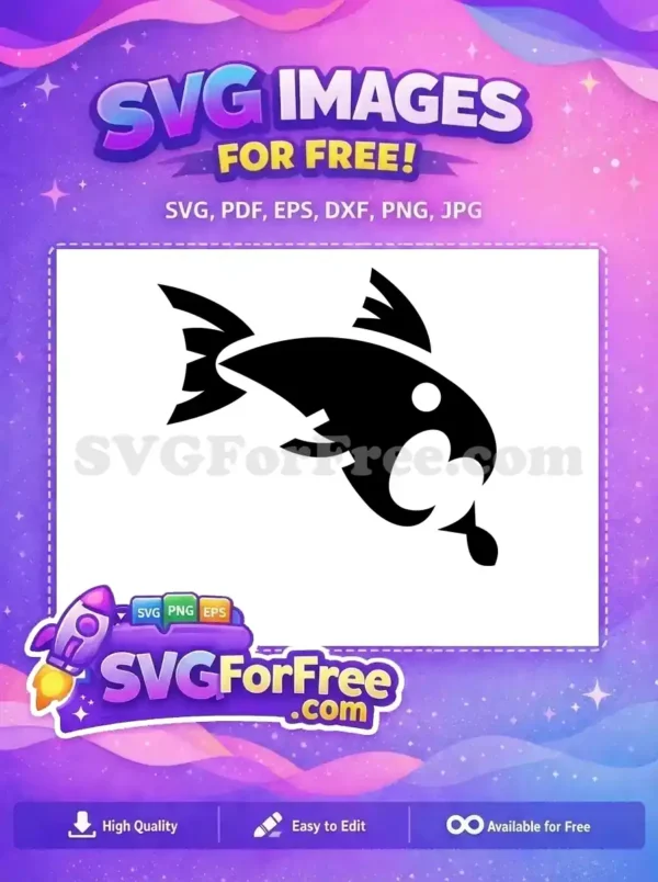 Free Silhouette Fish Free Open Mouth Food Free SVG