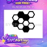 Free Honeycomb Pattern Free Bee Hive Food Free SVG - Instant Download