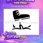 Free Foot on Banana Peel Free Funny Accident Food Free SVG - Instant Download