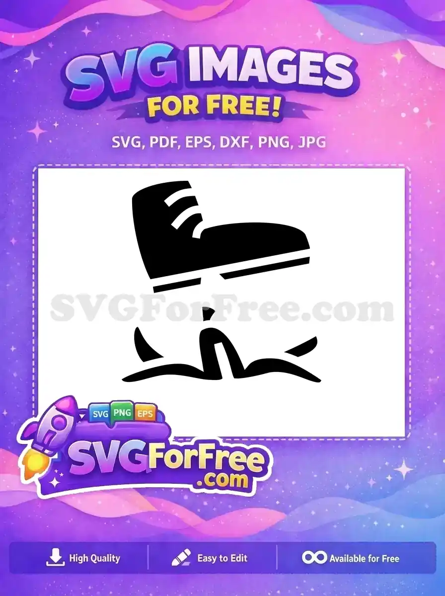 Free Foot on Banana Peel Free Funny Accident Food Free SVG