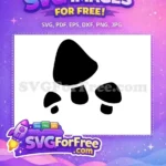 Free Simple Mushroom Free Food Silhouette Meal Free SVG - Instant Download