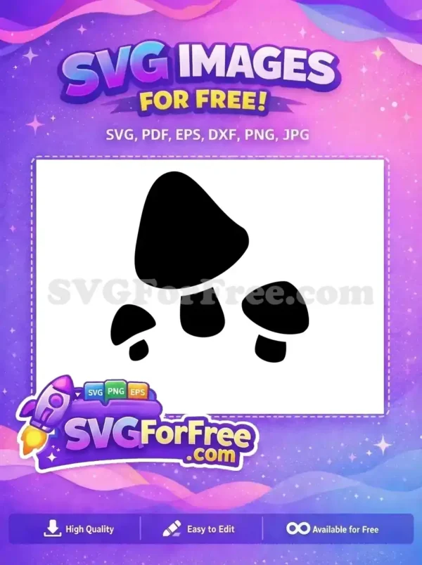 Free Simple Mushroom Free Food Silhouette Meal Free SVG