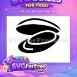 Free Black Shell Free Oyster Food Silhouette Free SVG - Instant Download