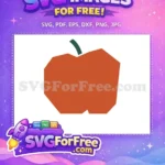 Free Geometric Apple Free Food Kitchenware Element Free SVG - Instant Download