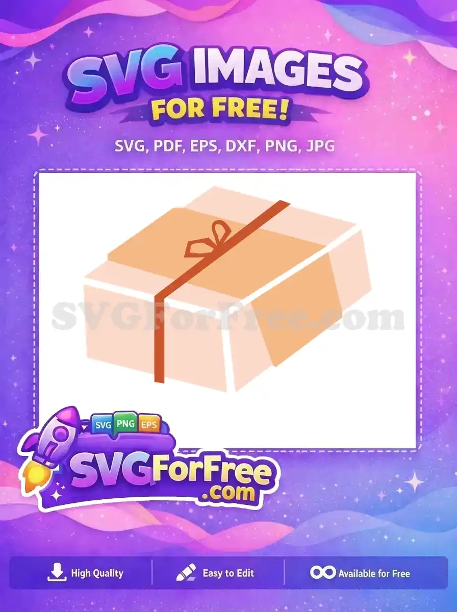 Free Orange Parcel Free Wrapped Present Food Free SVG