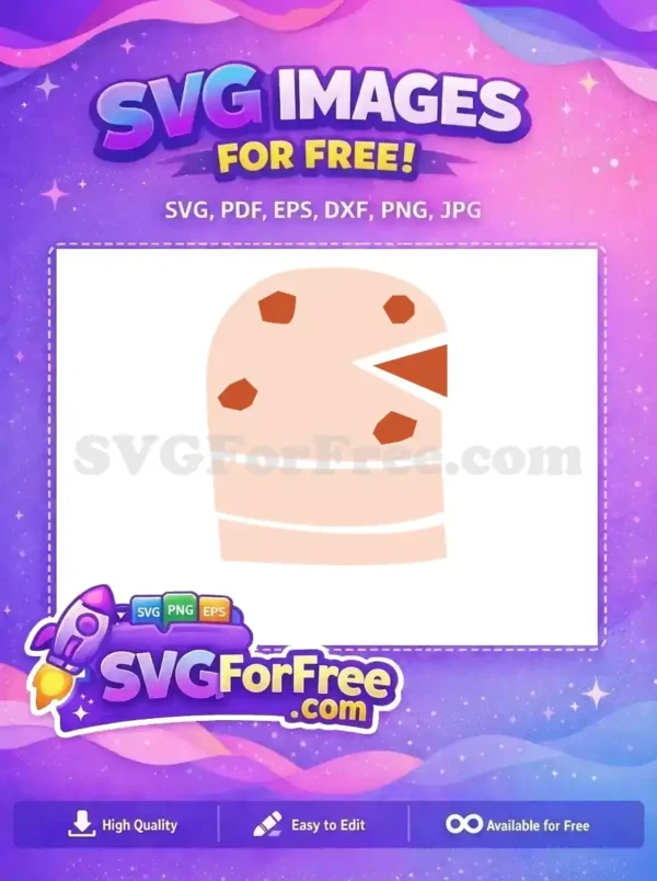 Free Brown Topping Free Sliced Cake Kitchen Free SVG