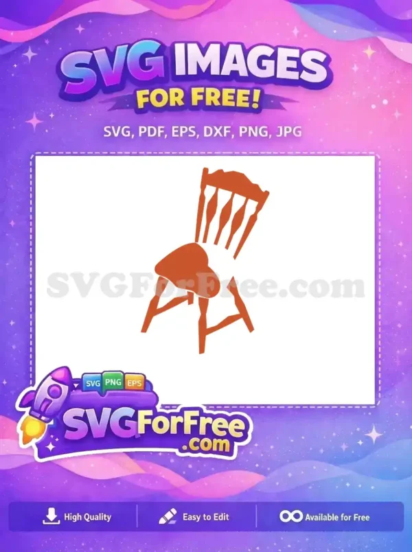 Free Wood Chair Free Kitchen Simple Element Free SVG