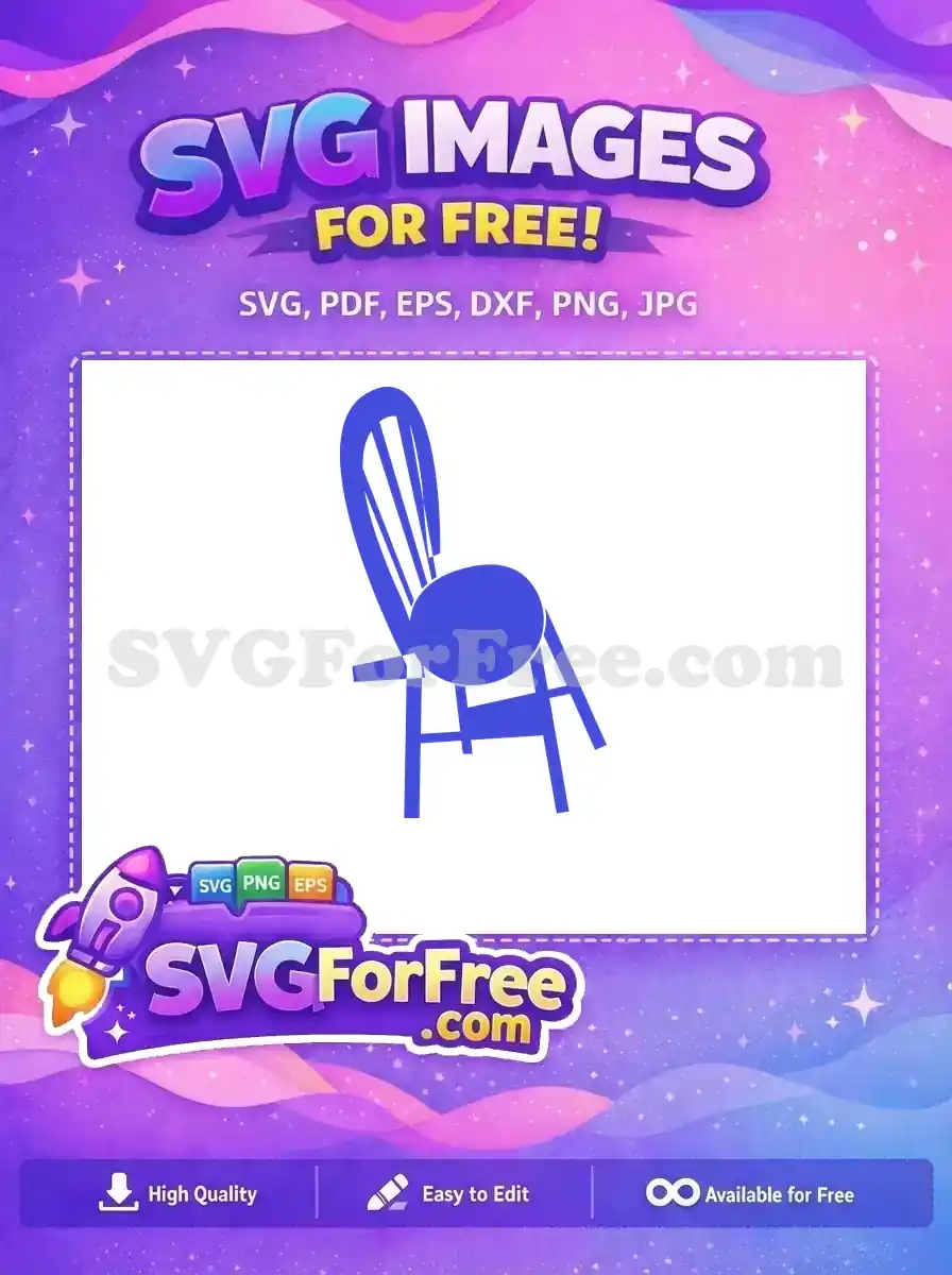 Free Blue Kitchen Chair Free Seating Food Free SVG