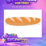 Free Golden Loaf Free Sliced Topping Food Free SVG - Instant Download