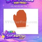 Free Simple Kitchen Mitt Free Oven Glove Food Free SVG - Instant Download