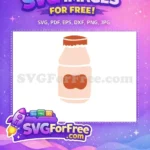 Free Jar Lid Free Peach Jam Food Free SVG - Instant Download