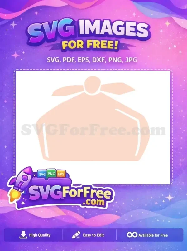 Free Peach Cloth Sack Free Kitchenware Element Free SVG