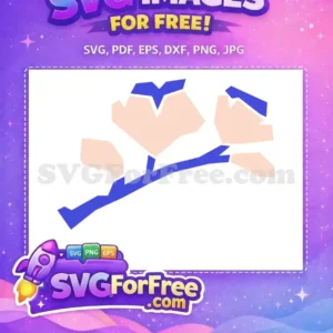 Free Blue Flowers Free Peach Petals Food Free SVG