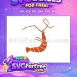 Free Cute Shrimp Free Food Kitchenware Elements Free SVG - Instant Download