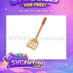 Free Orange Slotted Spatula Free Kitchen Utensil Elements Free SVG - Instant Download