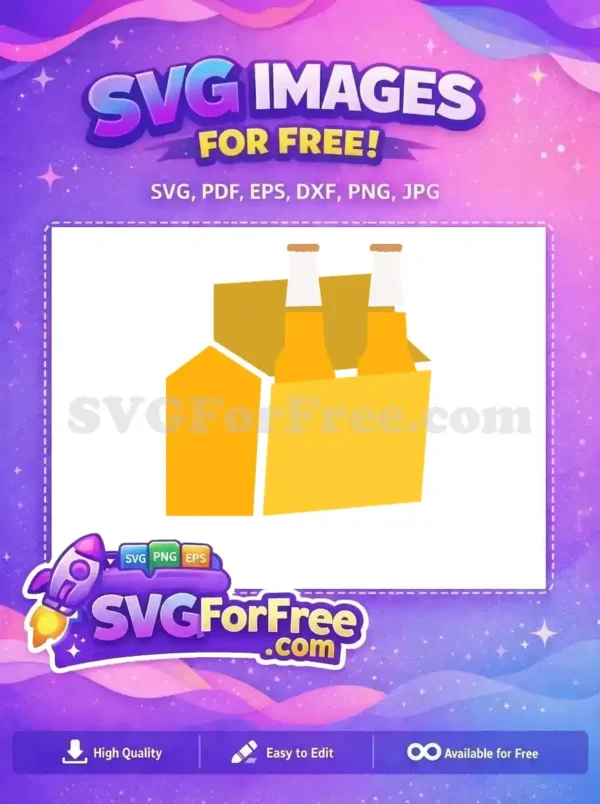 Free Yellow Box Free Beer Bottles Food Free SVG